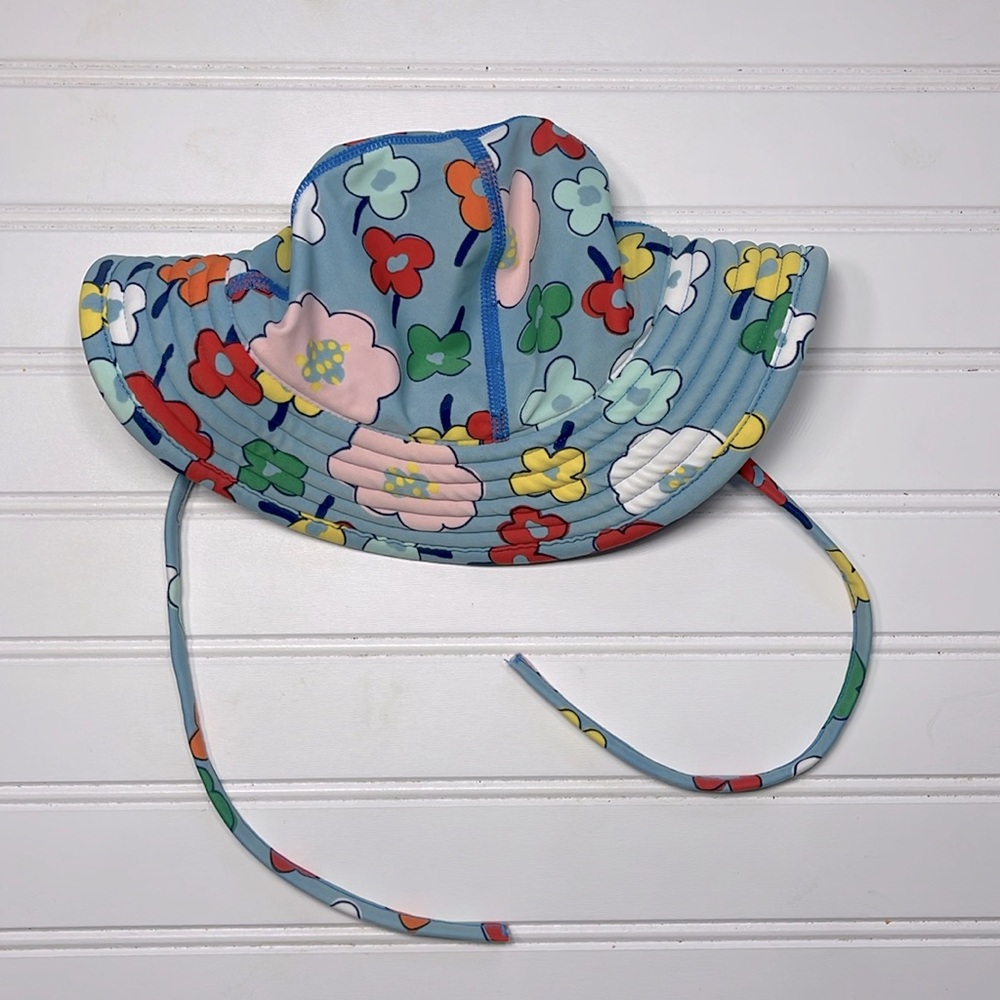 HANNA ANDERSSON EUC Multicolor Floral Swim Hat